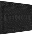 Rubber outdoor welcome front door mat
