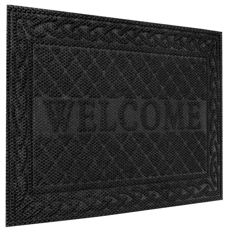 Rubber outdoor welcome front door mat