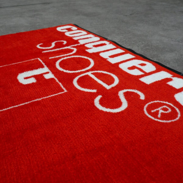 logo rubber nylon door mat